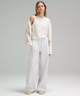 Scuba Mid Rise Wide Leg Pant